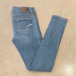 American Eagle Light Blue Jegging